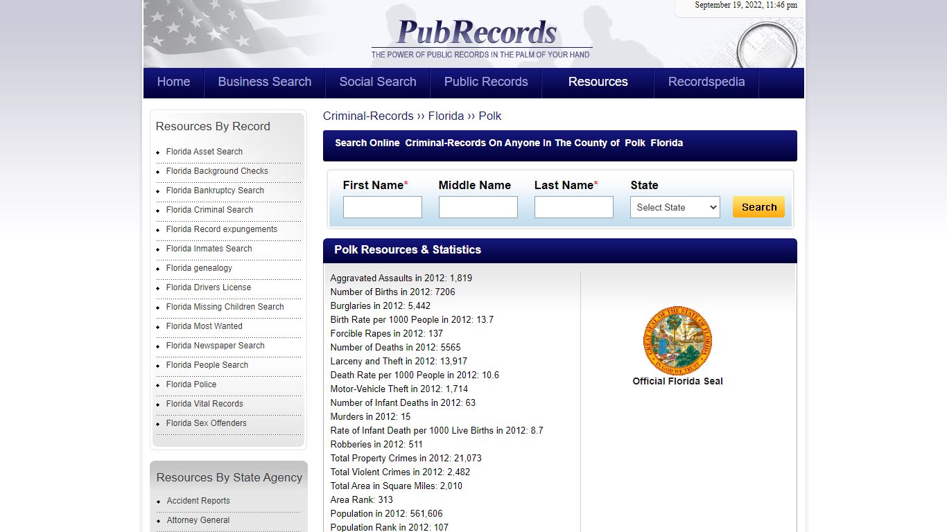 Polk County, Florida Criminal Records